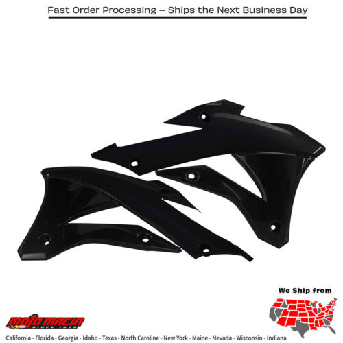 RADIATOR SHROUDS BLACK Kawasaki KX85 2014-2021 Kawasaki KX100 2014-2021