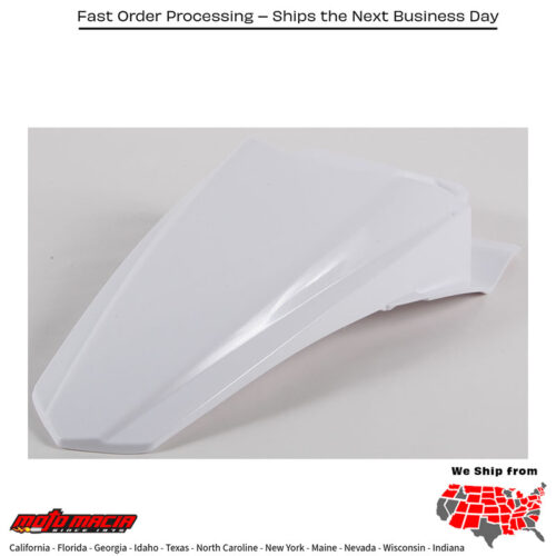 REAR FENDER WHITE Kawasaki KX85 2014-2024 Kawasaki KX100 2014-2021 Kawasaki KX112 2022-2024