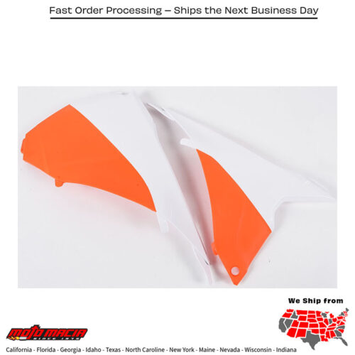 AIRBOX COVERS WHITE/ORANGE KTM 350 EXC-F 2014-2016 KTM 500 XCF-W 2014-2016 KTM 350 XCF-W 2014-2016 KTM 250 XC-W 2014-2016 KTM 250 XCF-W 2014-2016 KTM 500 EXC-F 2014-2016 KTM 300 XC-W 2014-2016 KTM 450 XCF-W 2014-2016 KTM 200 Xc-W 2014-2016
