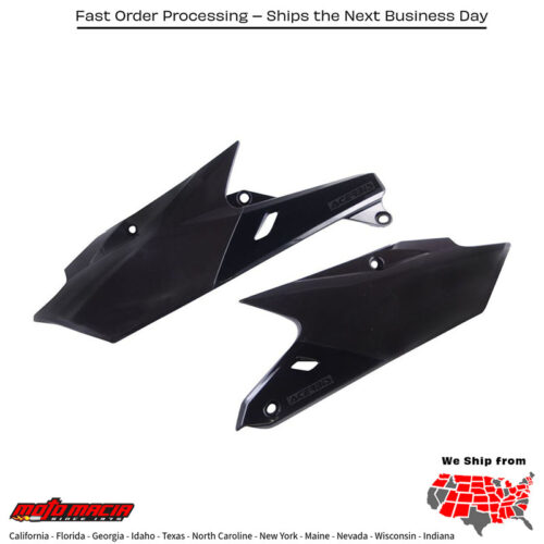 SIDE PANELS BLACK Yamaha YZ250FX 2015-2020 Yamaha YZ450FX 2016-2018 Yamaha YZ250F 2014-2018 Yamaha YZ450F 2014-2017