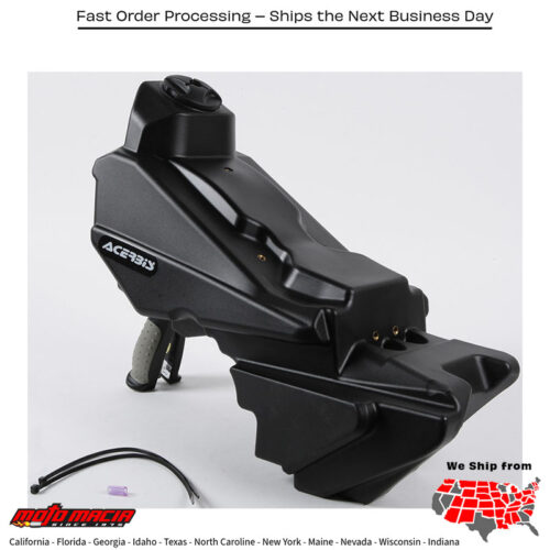 FUEL TANK 2.3 GAL BLACK Yamaha YZ250F 2014-2018 Yamaha YZ450F 2014-2017