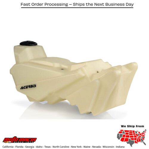 FUEL TANK 2.3 GAL NATURAL Yamaha YZ250F 2014-2018 Yamaha YZ450F 2014-2017