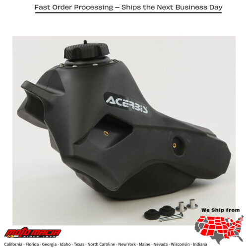 FUEL TANK 2.7 GAL BLACK Kawasaki KX450F 2016-2018