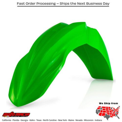 FRONT FENDER FLUORESCENT GREEN Kawasaki KX250F 2013-2016 Kawasaki KX450F 2013-2015