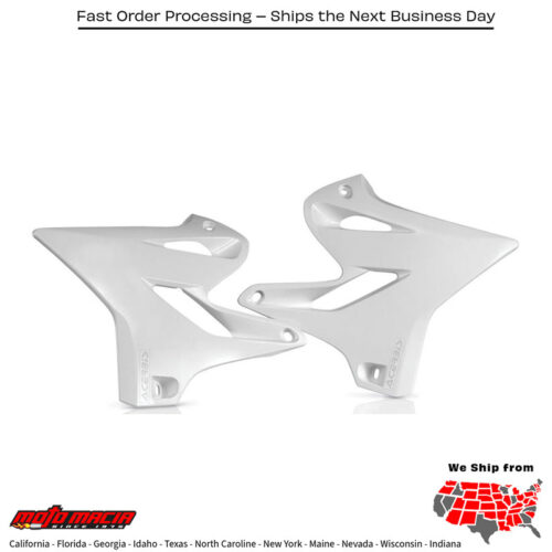 RADIATOR SHROUDS WHITE Yamaha YZ125 2015-2021 Yamaha YZ250 2015-2021