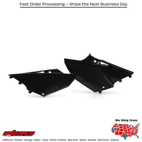 SIDE PANELS BLACK Yamaha YZ125 2015-2021 Yamaha YZ250 2015-2021
