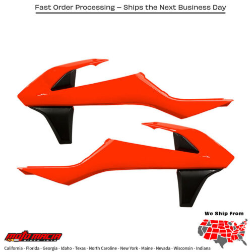 RADIATOR SCOOP FLUORESCENT ORANGE KTM 350 SX-F 2016-2018 KTM 250 SX-F 2016-2018 KTM 450 SX-F 2016-2018 KTM 125 SX 2016-2018 KTM 150 SX 2016-2018 KTM 350 EXC-F 2016-2019 KTM 500 XCF-W 2016-2016 KTM 350 XCF-W 2016-2016 KTM 250 XC-W 2016-2018