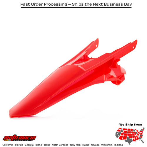 REAR FENDER FLUORESCENT ORANGE KTM 350 XC-F 2016-2018 KTM 350 SX-F 2016-2018 KTM 250 SX-F 2016-2018 KTM 450 SX-F 2016-2018 KTM 250 XC-F 2016-2018 KTM 450 XC-F 2016-2018 KTM 125 SX 2016-2018 KTM 150 SX 2016-2018 KTM 250 SX 2017-2018 KTM 250