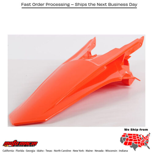 REAR FENDER ORANGE KTM 350 XC-F 2016-2018 KTM 350 SX-F 2016-2018 KTM 250 SX-F 2016-2018 KTM 450 SX-F 2016-2018 KTM 250 XC-F 2016-2018 KTM 450 XC-F 2016-2018 KTM 125 SX 2016-2018 KTM 150 SX 2016-2018 KTM 250 SX 2017-2018 KTM 250 XC 2017-2018