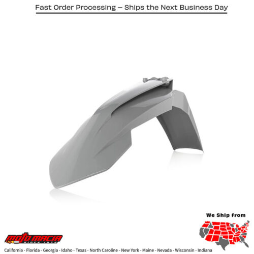 FRONT FENDER GREY KTM 350 EXC-F 2017-2023 KTM 500 XCF-W 2016-2021 KTM 350 XCF-W 2016-2021 KTM 350 XC-F 2016-2022 KTM 450 SX-F Factory Edition 2016-2020 KTM 350 SX-F 2016-2022 KTM 250 SX-F 2016-2022 KTM 500 EXC-F 2017-2023 KTM 450 SX-F 2016-