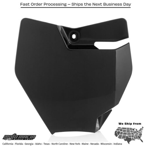 FRONT NUMBER PLATE BLACK KTM 65 SX 2016-2024