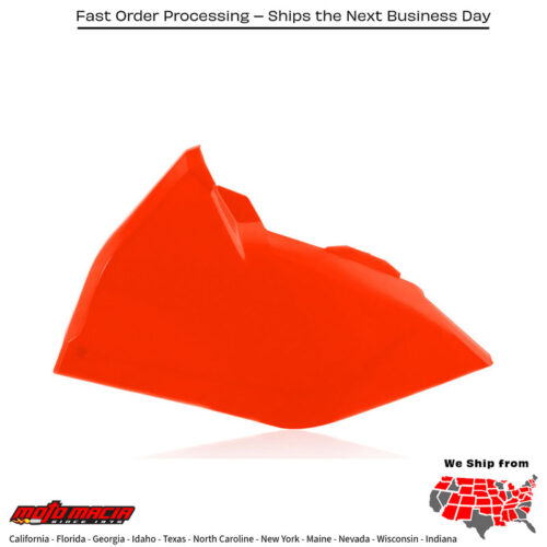AIRBOX COVER FLUORESCENT ORANGE KTM 150 XC-W 2017-2019 KTM 350 EXC-F 2017-2019 KTM 350 XC-F 2016-2018 KTM 350 SX-F 2016-2018 KTM 250 SX 2017-2018 KTM 250 SX-F 2016-2018 KTM 250 XC 2017-2018 KTM 250 XC-W 2017-2018 KTM 500 EXC-F 2017-2019 KTM