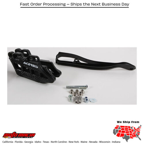 GUIDE/SLIDER KIT 2.0 BLACK Yamaha YZ250FX 2015-2023 Yamaha YZ450FX 2016-2022 Yamaha YZ250F 2007-2023 Yamaha YZ450F 2007-2022