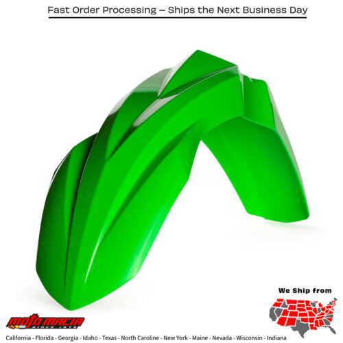 FRONT FENDER FLUORESCENT GREEN Kawasaki KX250F 2017-2017 Kawasaki KX450F 2016-2017
