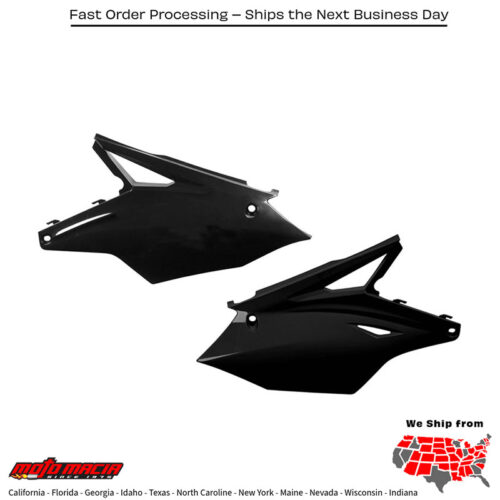 SIDE PANELS BLACK Kawasaki KX450F 2016-2018