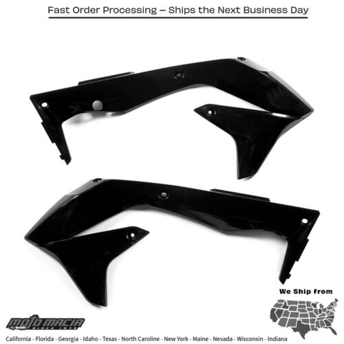 RADIATOR SHROUDS BLACK Kawasaki KX450F 2016-2018