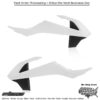 RADIATOR SHROUDS WHITE/BLACK KTM 65 SX 2016-2024