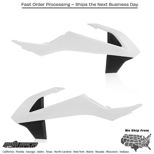 RADIATOR SHROUDS WHITE/BLACK KTM 65 SX 2016-2024