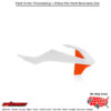 RADIATOR SHROUD WHITE/ORANGE KTM 65 SX 2016-2024