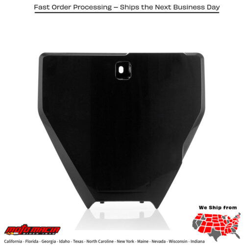 FRONT NUMBER PLATE BLACK Husqvarna TC 125 2016-2018 Husqvarna FC 250 2016-2018 Husqvarna FC 350 2016-2018 Husqvarna FC 450 2016-2018 Husqvarna TC 250 2017-2018