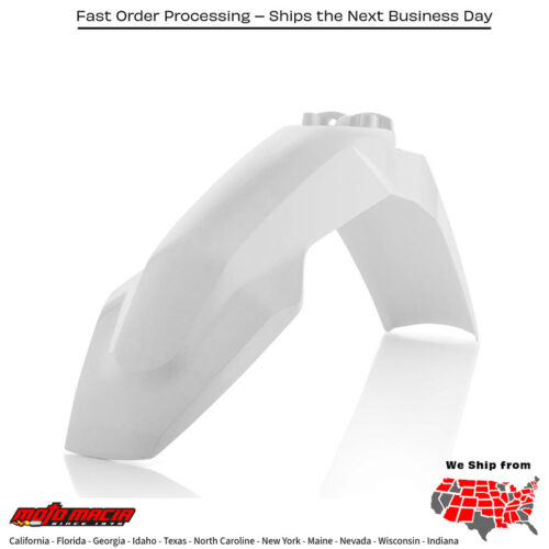 FRONT FENDER WHITE Husqvarna TC 125 2016-2022 Husqvarna FC 250 2016-2022 Husqvarna FC 350 2016-2022 Husqvarna FC 450 2016-2022 Husqvarna TE 300 2017-2018 Husqvarna FE 250 2017-2023 Husqvarna FE 350 2017-2023 Husqvarna FE 450 2017-2023 Husqv