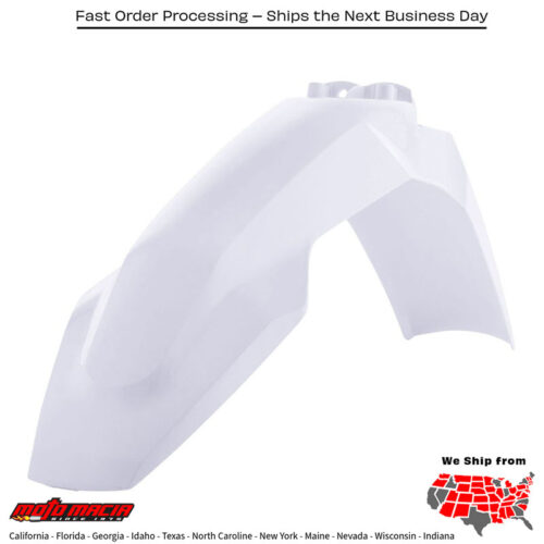 FRONT FENDER WHITE Husqvarna FC 250 2016-2022 Husqvarna FC 350 2016-2022 Husqvarna FC 450 2016-2022 Husqvarna TE 250i 2018-2023 Husqvarna TE 300i 2019-2023 Husqvarna FE 350 2017-2023 Husqvarna FE 501 2017-2023 Husqvarna FE 250 2017-2023 Hus