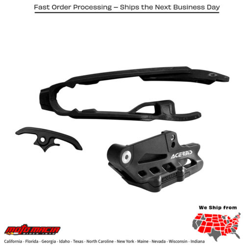 GUIDE/SLIDER KIT BLACK KTM 350 XCF-W 2016-2021 KTM 350 XC-F 2016-2022 KTM 450 SX-F Factory Edition 2016-2020 KTM 350 SX-F 2016-2022 KTM 250 SX-F 2016-2022 KTM 450 SX-F 2016-2022 KTM 250 XC-F 2016-2022 KTM 450 XC-F 2016-2022 KTM 125 SX 2016-