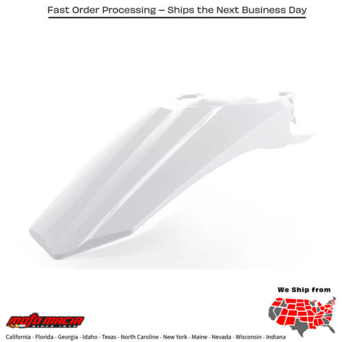 REAR FENDER WHITE Honda CRF450RX 2017-2019 Honda CRF450R 2017-2019 Honda CRF250R 2018-2021 Honda CRF250RX 2019-2021 Honda CRF450R-S 2022-2022