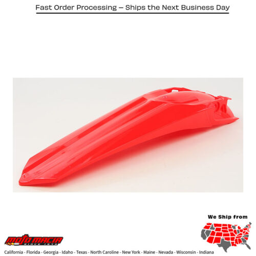 REAR FENDER RED Honda CRF450RX 2017-2020 Honda CRF450R 2017-2020 Honda CRF250R 2018-2021 Honda CRF250RX 2019-2021