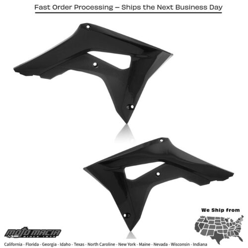 RADIATOR SHROUD BLACK Honda CRF450R 2017-2019 Honda CRF250R 2018-2021 Honda CRF450R-S 2022-2022