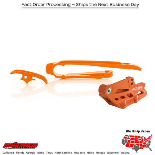 BLOCK/SLIDER KIT ORANGE KTM 350 EXC-F 2017-2023 KTM 500 EXC-F 2017-2023 KTM 450 EXC-F 2017-2023 KTM 250 EXC-F 2017-2023 KTM 250 EXC 2017-2023 KTM 300 EXC 2017-2022 KTM 250 EXC TPi 2018-2022 KTM 300 EXC TPi 2020-2020