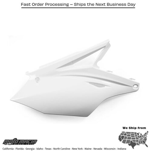 SIDE PANELS WHITE Kawasaki KX250F 2017-2020