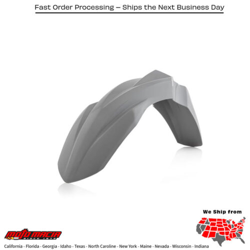 FRONT FENDER GREY Kawasaki KX450F 2018-2024 Kawasaki KX250F 2018-2024 Kawasaki KX250X 2021-2024 Kawasaki KX450X 2021-2024