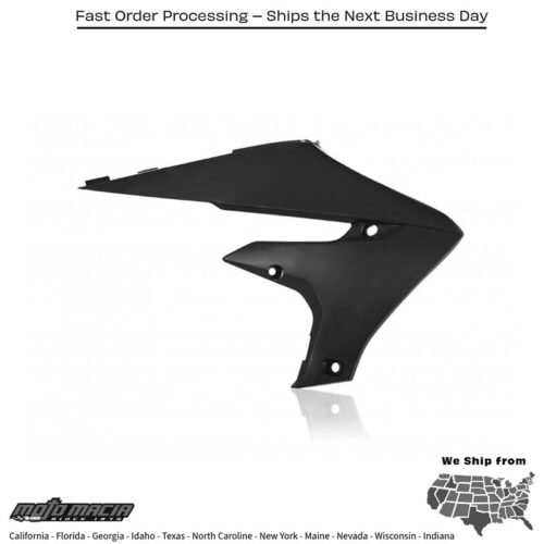 RADIATOR SHROUDS BLACK Yamaha YZ450F 2018-2022 Yamaha YZ250F 2019-2023 Yamaha WR450F 2019-2024 Yamaha WR250F 2020-2024 Yamaha YZ250FX 2019-2023 Yamaha YZ450FX 2019-2023