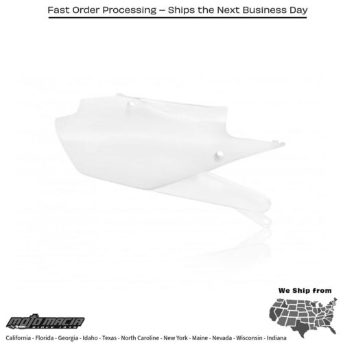 SIDE PANELS WHITE Yamaha YZ450F 2018-2022 Yamaha YZ250F 2019-2023 Yamaha YZ450FX 2019-2023 Yamaha WR450F 2019-2024 Yamaha WR250F 2020-2024 Yamaha YZ250FX 2020-2024