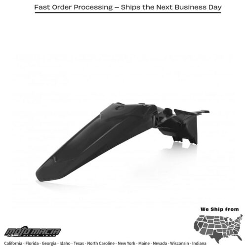 REAR FENDER BLACK Yamaha YZ450F 2018-2022 Yamaha YZ250F 2019-2023 Yamaha YZ450FX 2019-2023 Yamaha WR450F 2019-2024 Yamaha WR250F 2020-2024 Yamaha YZ250FX 2020-2024