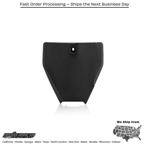 FRONT NUMBER PLATE BLACK Husqvarna TC 85 (17/14) 2018-2024 Husqvarna TC 85 (19/16) 2019-2021