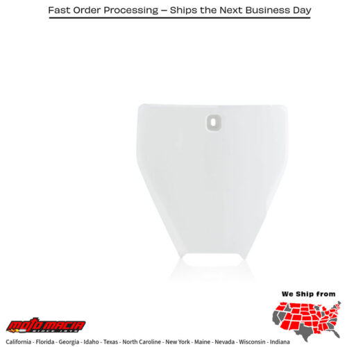 FRONT NUMBER PLATE WHITE Husqvarna TC 85 (17/14) 2018-2024 Husqvarna TC 85 (19/16) 2019-2021