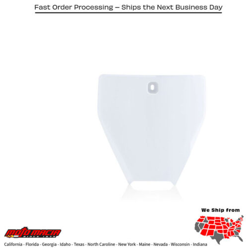 FRONT NUMBER PLATE WHITE Husqvarna TC 85 (17/14) 2015-2020 Husqvarna TC 85 (19/16) 2020-2020