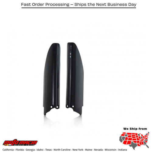 FORK COVERS BLACK Suzuki RM-Z450 2018-2024 Suzuki RM-Z250 2018-2024