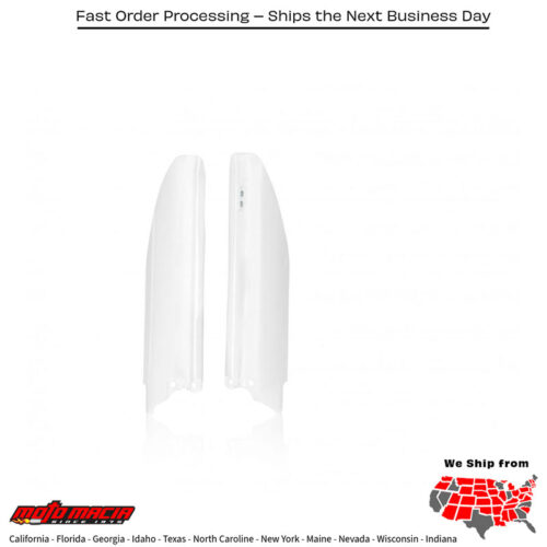 FORK COVERS WHITE Suzuki RM-Z450 2018-2024 Suzuki RM-Z250 2018-2024