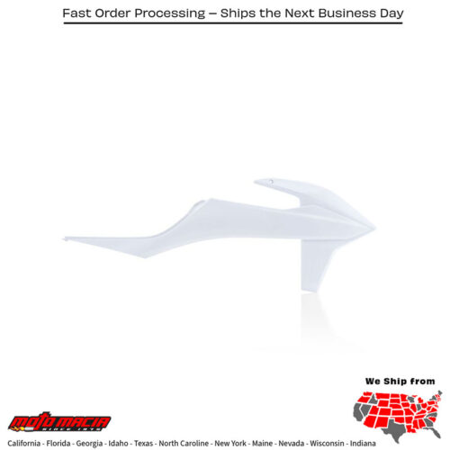 RADIATOR SHROUD WHITE KTM 300 XC-W TPi 2019-2019 KTM 450 SX-F 2019-2022 KTM 350 SX-F 2019-2022 KTM 250 SX-F 2019-2022 KTM 250 SX 2019-2022 KTM 150 SX 2019-2022 KTM 125 SX 2019-2022 KTM 450 XC-F 2019-2022 KTM 350 XC-F 2019-2022 KTM 250 XC-F