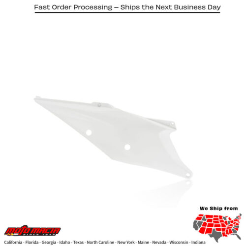 SIDE PANELS WHITE KTM 300 XC-W TPi 2019-2021 KTM 450 SX-F 2019-2022 KTM 350 SX-F 2019-2022 KTM 250 SX-F 2019-2022 KTM 250 SX 2019-2022 KTM 150 SX 2019-2022 KTM 125 SX 2019-2022 KTM 450 XC-F 2019-2022 KTM 350 XC-F 2019-2022 KTM 250 XC-F 2019