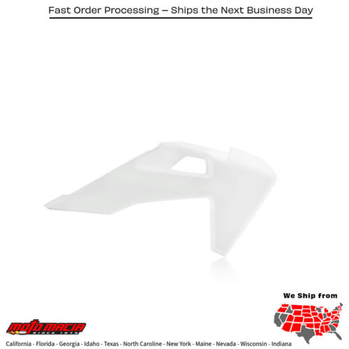 RADIATOR SHROUD WHITE Husqvarna TX 300 2019-2019 Husqvarna FX 350 2019-2022 Husqvarna FX 450 2019-2022 Husqvarna TC 125 2019-2022 Husqvarna TC 250 2019-2022 Husqvarna FC 250 2019-2022 Husqvarna FC 350 2019-2022 Husqvarna FC 450 2019-2022 Hu