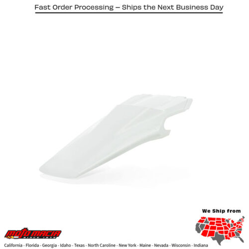 REAR FENDER WHITE Husqvarna TX 300 2019-2019 Husqvarna FX 350 2019-2022 Husqvarna FX 450 2019-2022 Husqvarna TC 125 2019-2022 Husqvarna TC 250 2019-2022 Husqvarna FC 250 2019-2022 Husqvarna FC 350 2019-2022 Husqvarna FC 450 2019-2022 Husqva