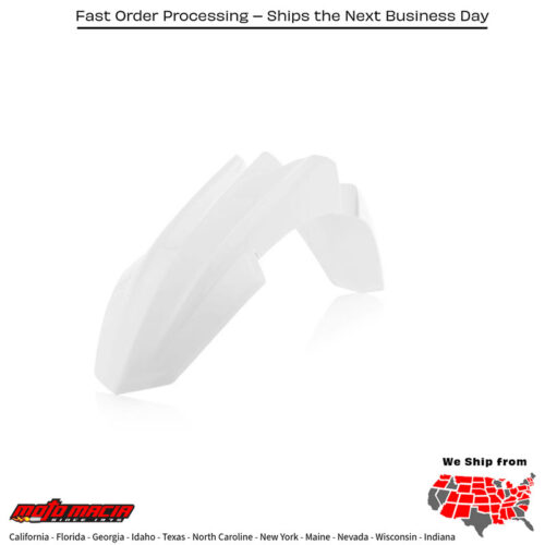 FRONT FENDER WHITE Yamaha YZ65 2018-2024