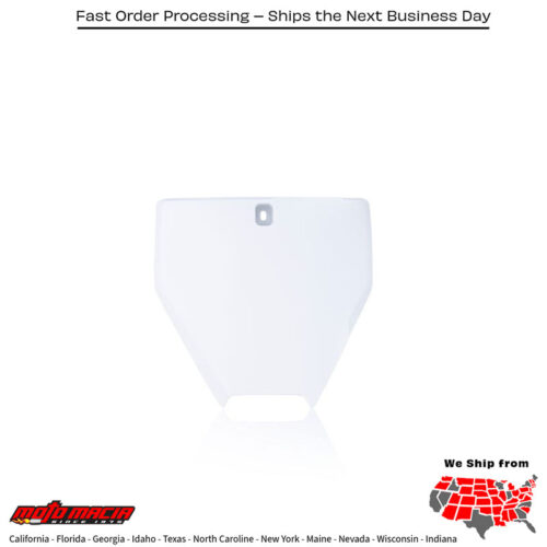 FRONT NUMBER PLATE WHITE Husqvarna TC 65 2017-2024