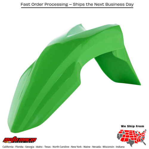 FRONT FENDER GREEN Kawasaki KLX110 2010-2020 Kawasaki KLX110L 2010-2020 Kawasaki KLX110R 2021-2024 Kawasaki KLX110R L 2021-2024
