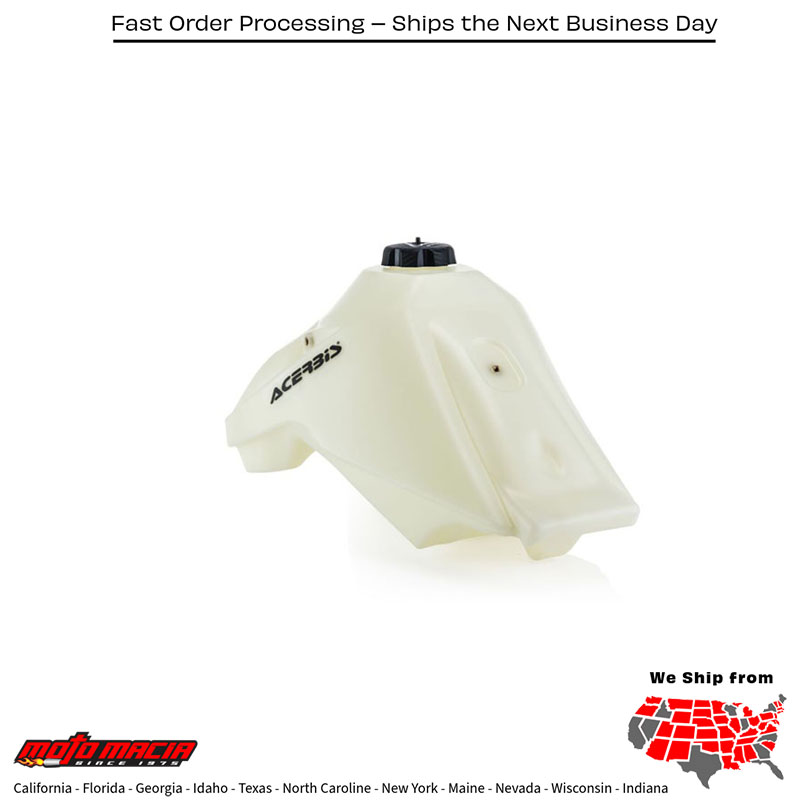 FUEL TANK 3.1 GAL NATURAL Honda CRF250L 2017-2020 Honda CRF250LR Rally 2017-2019 Honda CRF250LA ABS 2017-2019 Honda CRF250LRA Rally ABS 2017-2019