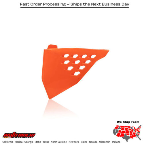 AIRBOX COVER VENTED ORANGE KTM 450 SX-F 2019-2022 KTM 350 SX-F 2019-2022 KTM 250 SX-F 2019-2022 KTM 250 SX 2019-2022 KTM 150 SX 2019-2022 KTM 125 SX 2019-2022 KTM 450 XC-F 2019-2022 KTM 350 XC-F 2019-2022 KTM 250 XC-F 2019-2022 KTM 300 XC 2